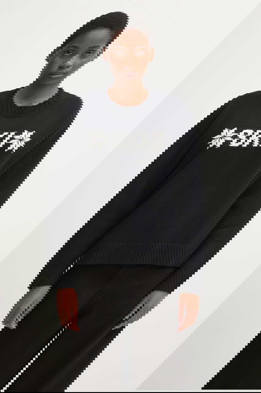 Cветр Helly Hansen BLISS Wool Blend Ski Sweater with Snowflake Graphic чорний | 54604, 0