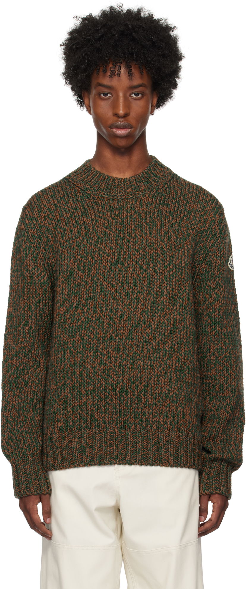 Cветр Moncler Virgin Wool Sweater Зелений | J20919C00019M1172