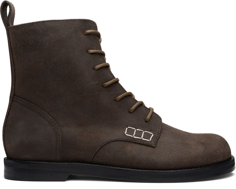 Кросівки та взуття JW Anderson JW Anderson Loafer Lace-Up Boots Коричневий | BT0108-LA0319