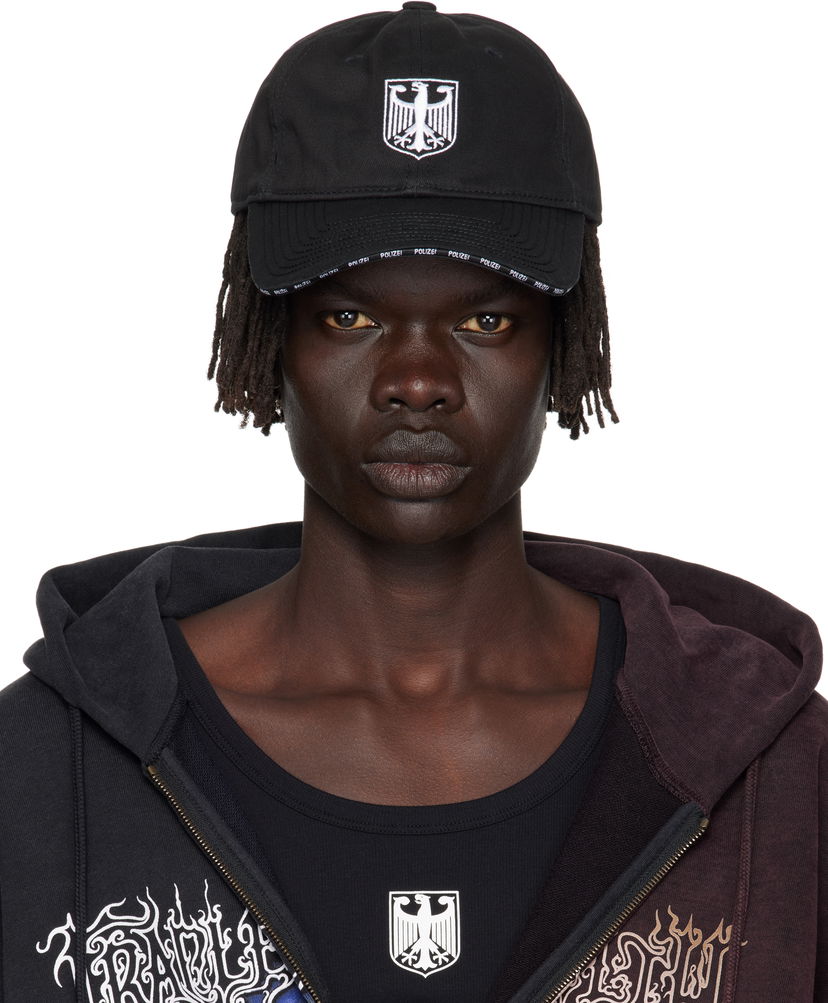 Кепка VETEMENTS Vetements Polizei Logo Cap чорний | UH76CA300BW
