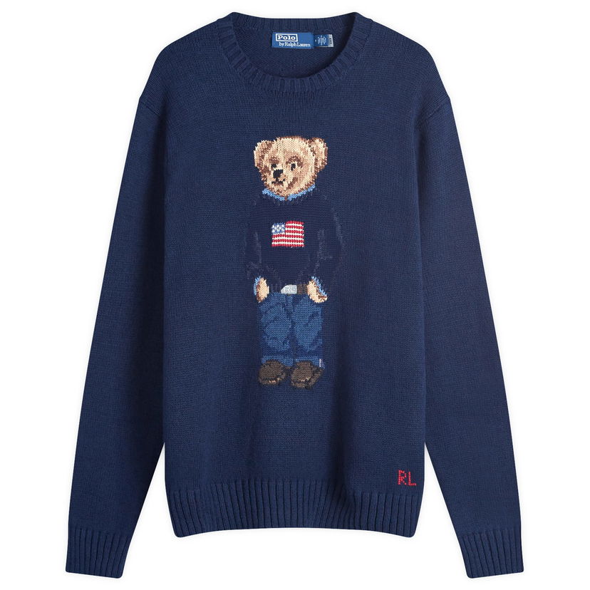 Cветр Polo by Ralph Lauren Flag Bear Jumper Large  | 710946137001