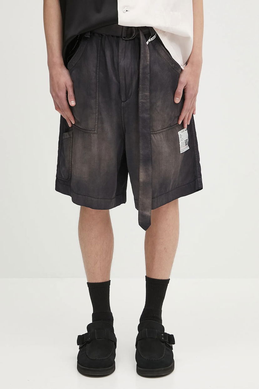 Шорти Maison MIHARA YASUHIRO Maison MIHARA YASUHIRO Aged Baker Shorts чорний | J14PT152