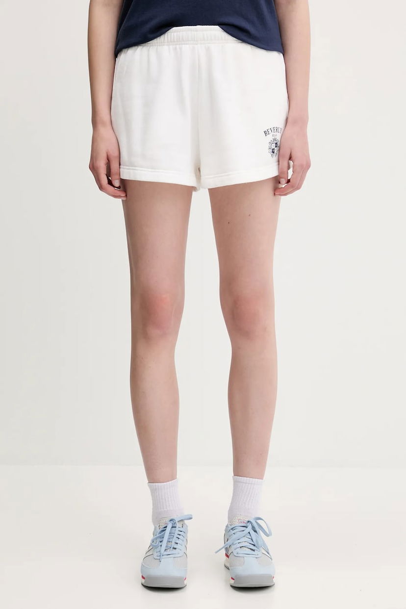 Шорти Sporty & Rich Sporty & Rich Bh Crest Soft Disco High Waist Shorts білий | SH052626256WH01