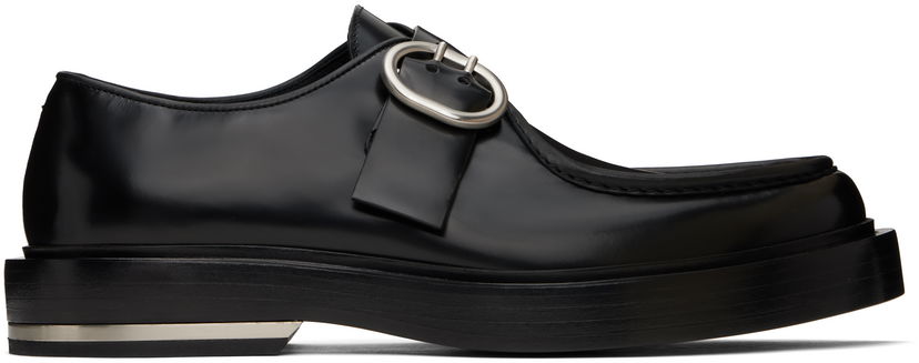 Кросівки та взуття Jil Sander Jil Sander Leather Platform Loafers чорний | J33WR0014_P7032