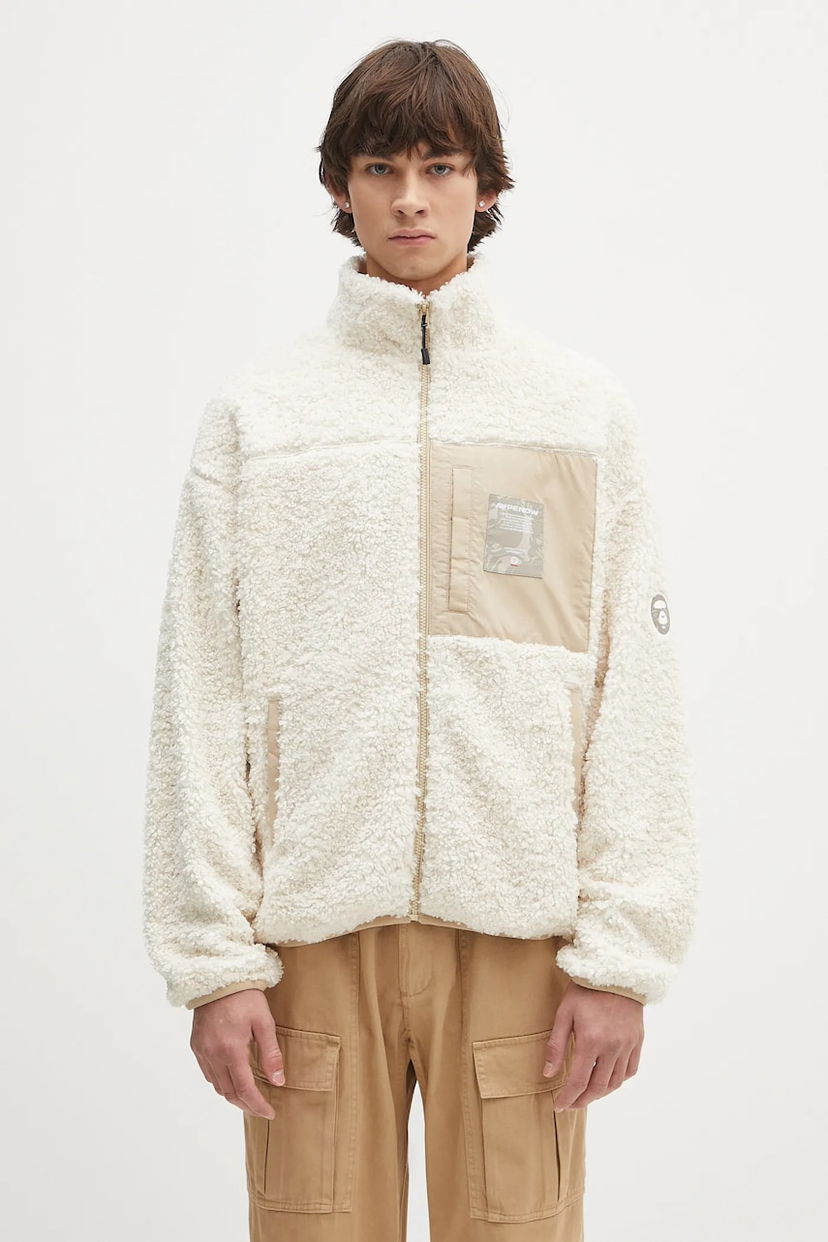 Куртка AAPE by A Bathing Ape AAPE Now Zip Up Jacket білий | AAPSWMB331XXN