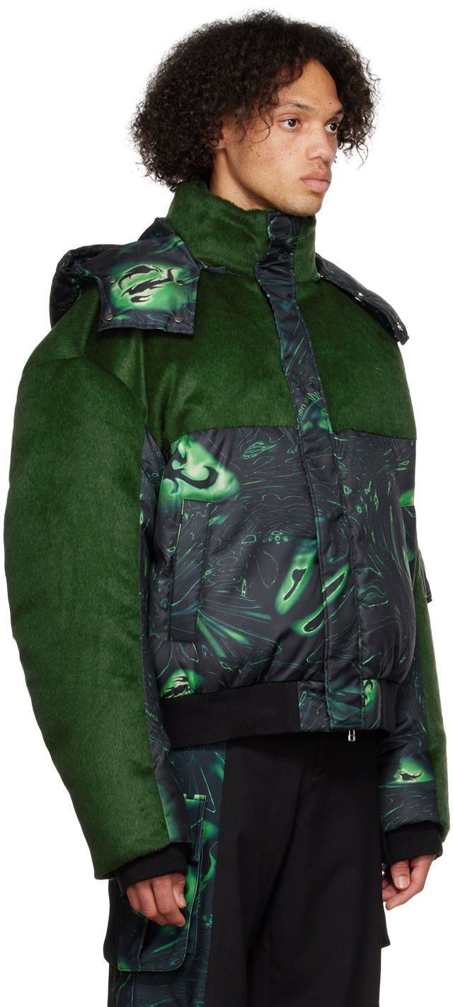 Пуховик Feng Chen Wang Feng Chen Wang Lacquerware Down Jacket Зелений | FUF14JK06, 1
