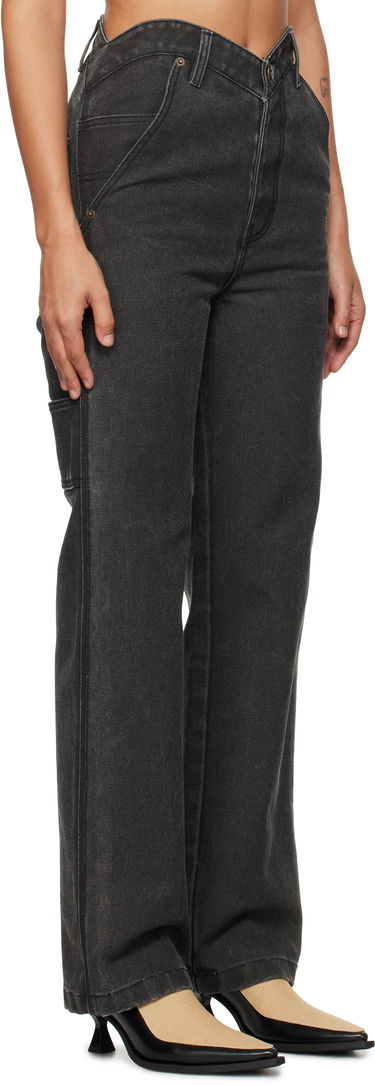 Джинси We11done We11done Heart Work Trousers чорний | WD-PT3-24-280-W-BK, 1
