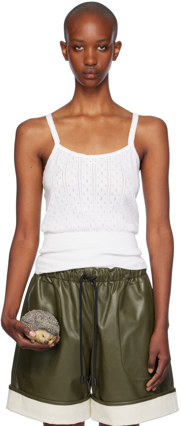 Безрукавка JW Anderson JW Anderson Pointelle Knit Tank Top білий | KW1274-YN0389