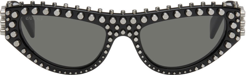 Сонцезахисні окуляри Gucci Gucci Cat-Eye Studded Sunglasses чорний | GG1919S-005