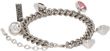 Браслет We11done We11done Charm Bracelet with Crystals and Stones Металік | WD-AJ2-24-545-U-SV, 1