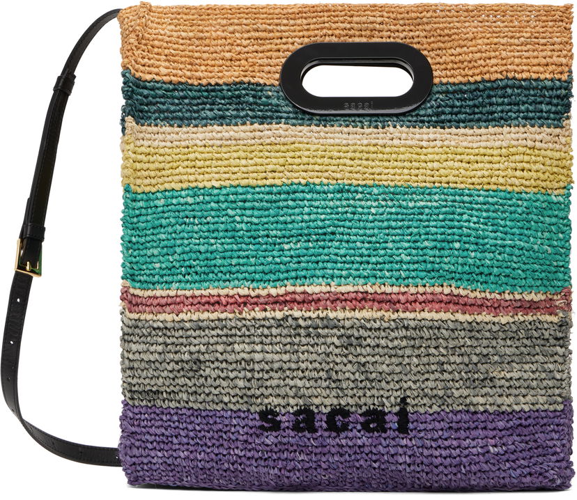 сумка-тоут sacai Sacai Raffia New Shopper Medium Bag Різнокольоровий | S148-01