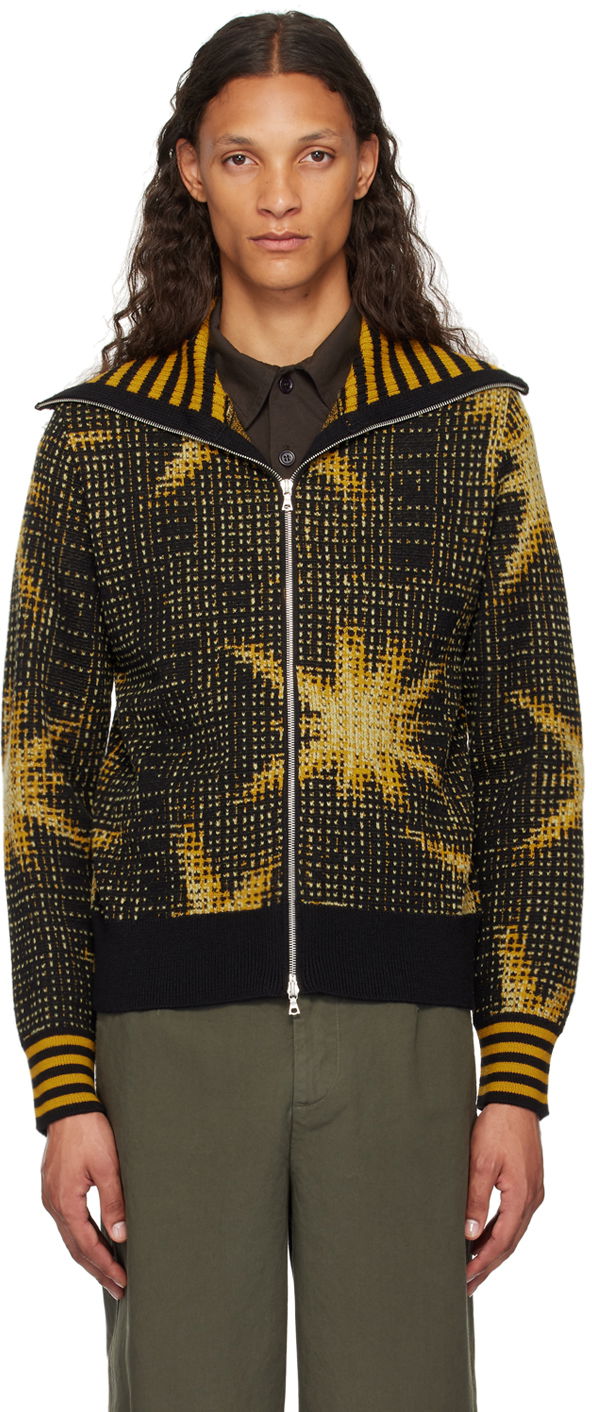 Cветр Dries Van Noten Zip Sweater чорний | 242-021219-9703