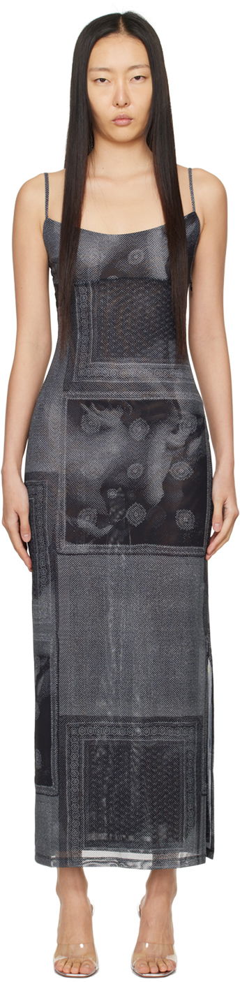 плаття Miaou Miaou Thais Print Maxi Dress чорний | 5019PM1SCI