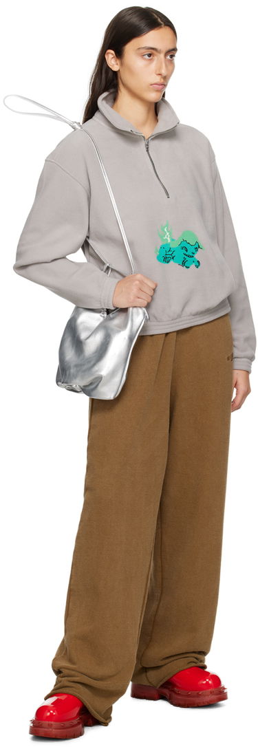 Світшоти We11done We11done Pony Fleece Pullover Сірий | WD-TS3-23-893-U-GY, 3