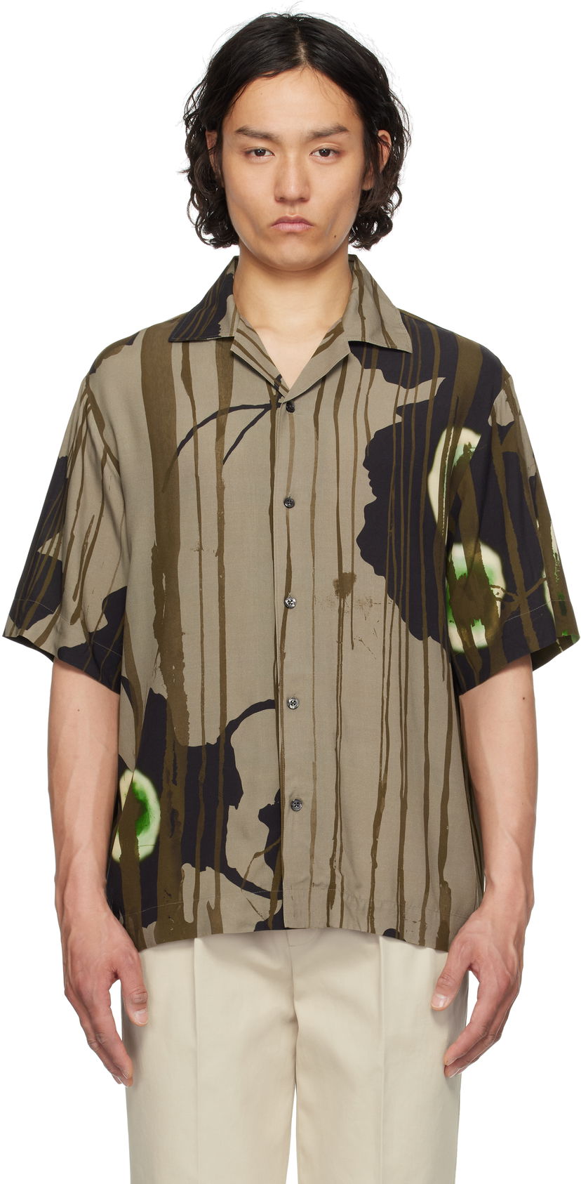 Сорочка BOSS HUGO Floral Print Shirt Коричневий | 50539329