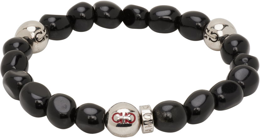 Браслет FERRAGAMO Salvatore Ferragamo Baroque Beads Bracelet чорний | 785665
