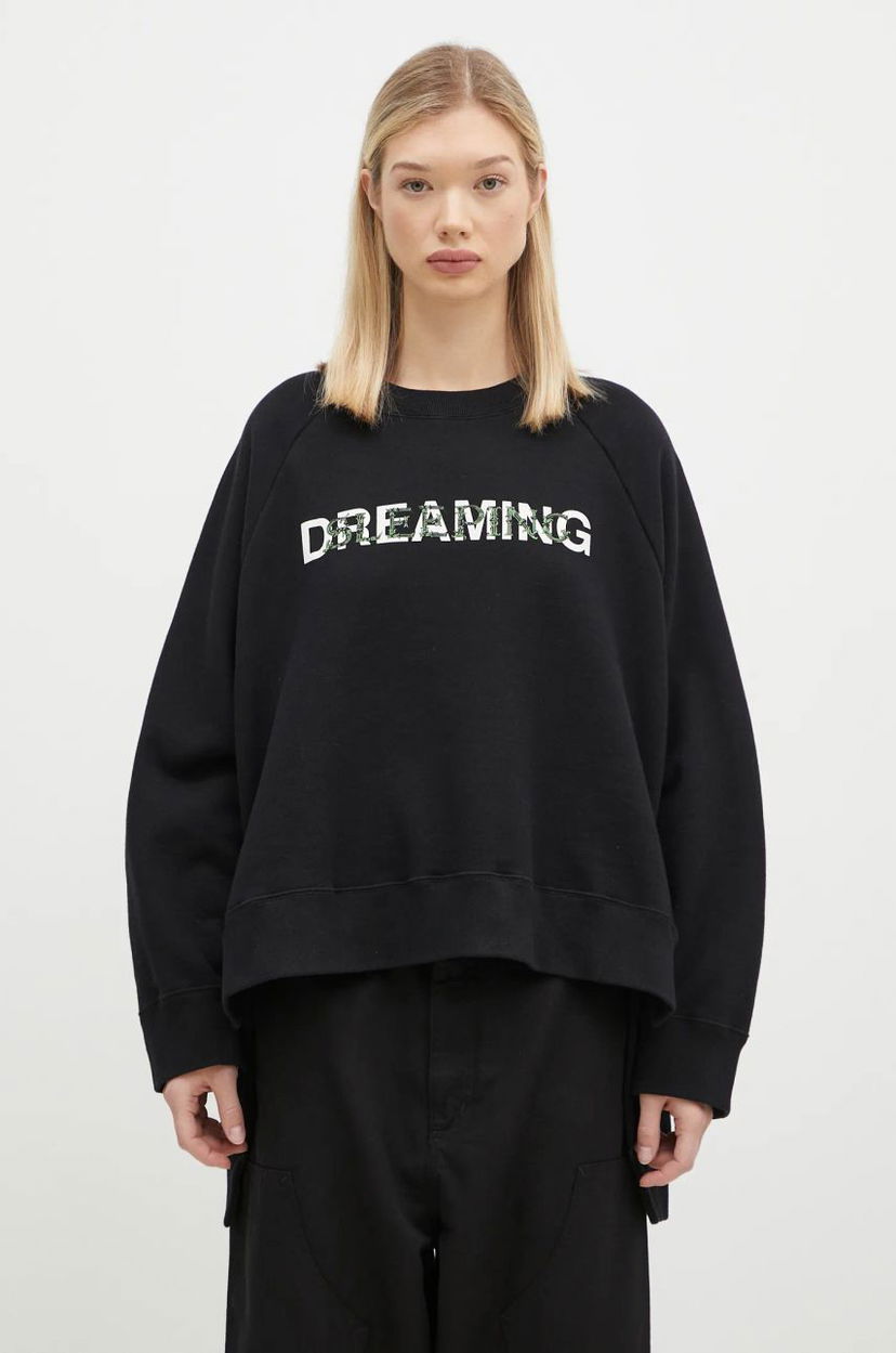 Світшоти UNDERCOVER Black Relaxed-Fit Sweatshirt With Print чорний | UC2D1895.2