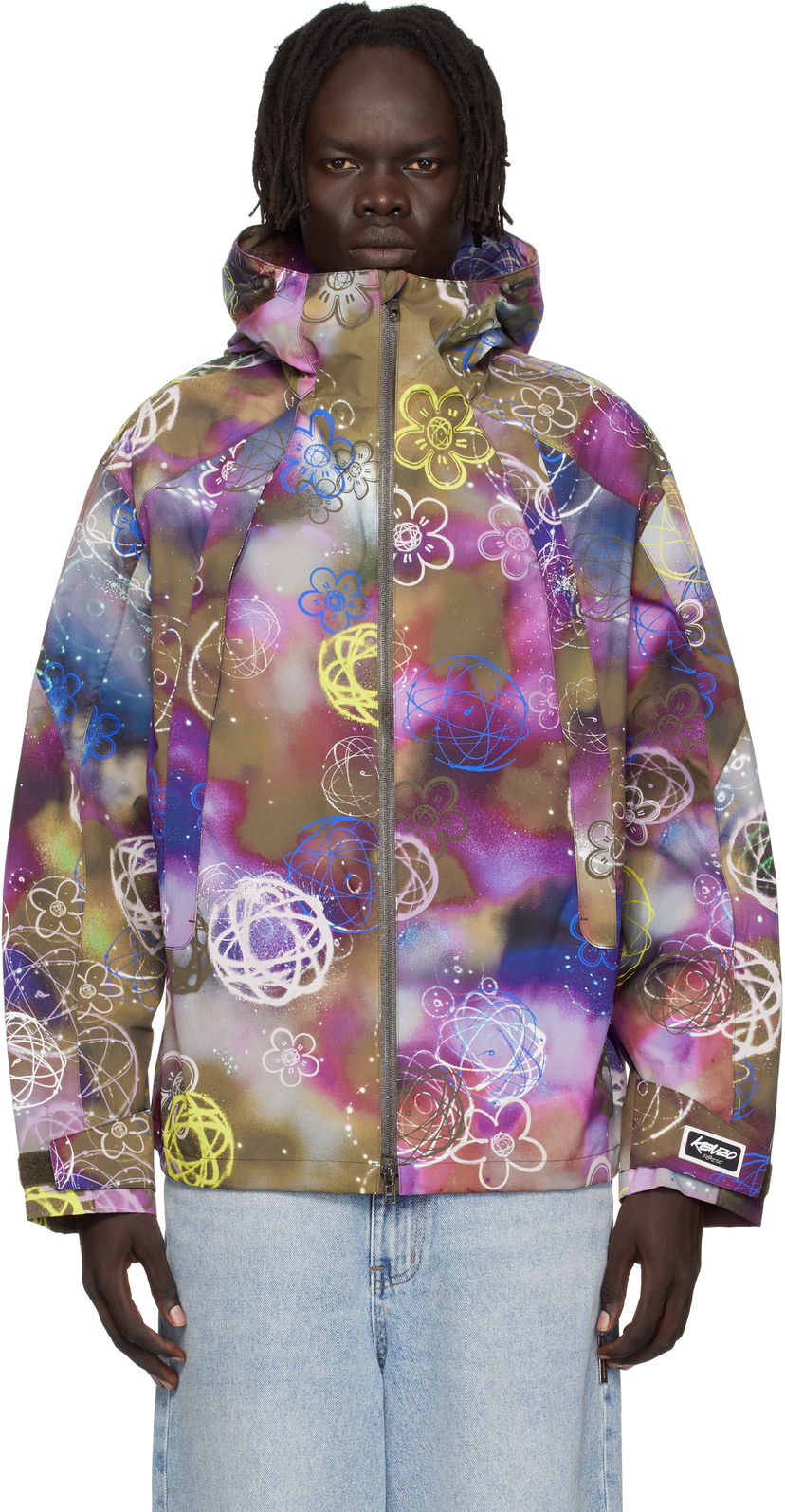 Вітровка KENZO Kenzo Paris Futura 2000 Edition Short Windbreaker Jacket Різнокольоровий | FF65BL1779ND