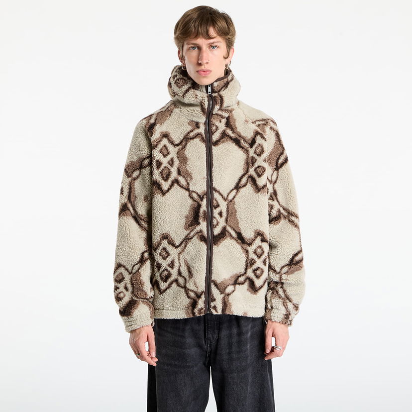 Світшоти DAILY PAPER Daily Paper Burned Shield Sherpa Hoodie бежевий | 2521134