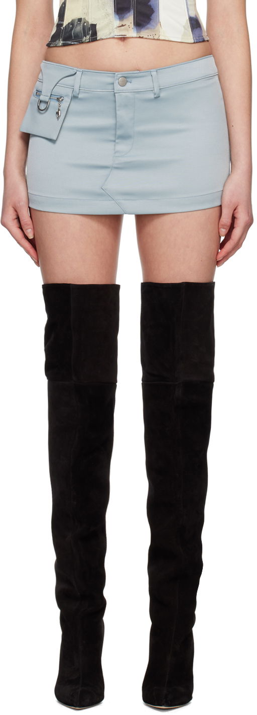 Спідниця Miaou Miaou Hannah Jewett Edition Mac Miniskirt Синій | 4028GABARO