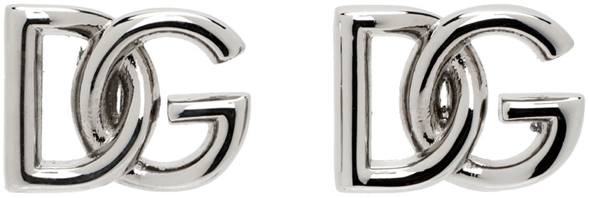 Сережки Dolce & Gabbana Silver 'DG' Earrings Металік | WEP5L2W1111