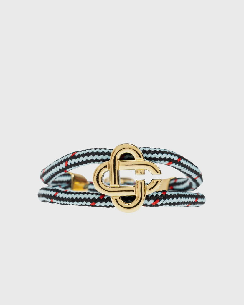 Браслет Casablanca Cord Bracelet with Logo Clasp Синій | APF25-JW-294-01
