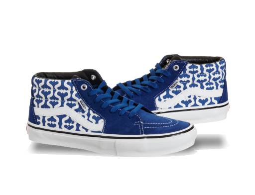 Скейтбординг Vans Skate Grosso Mid Supreme Monogram S Logo Royal Синій | VN0A5KS15YE