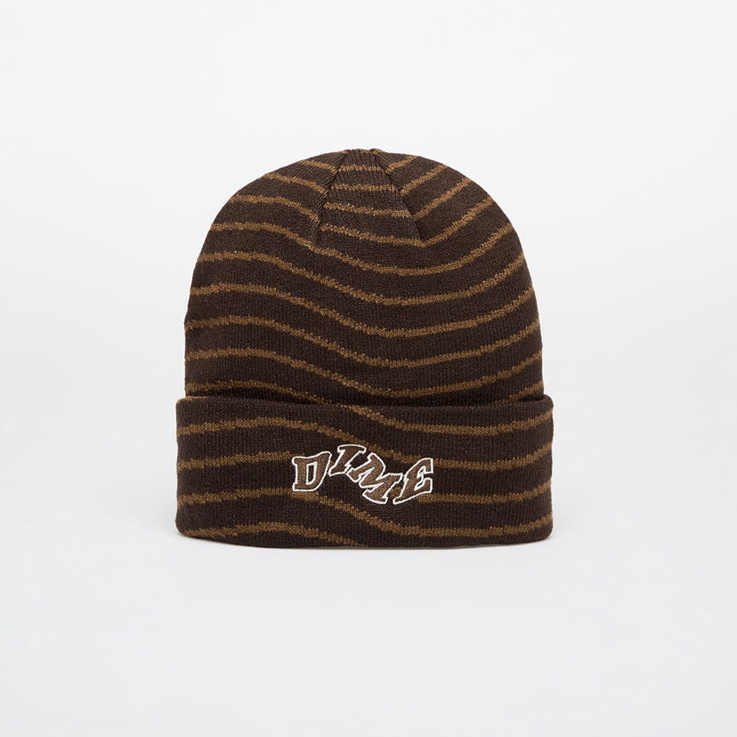 Шапка Dime College Wave Cuff Beanie Black Universal чорний | DIMEFA2457BLK