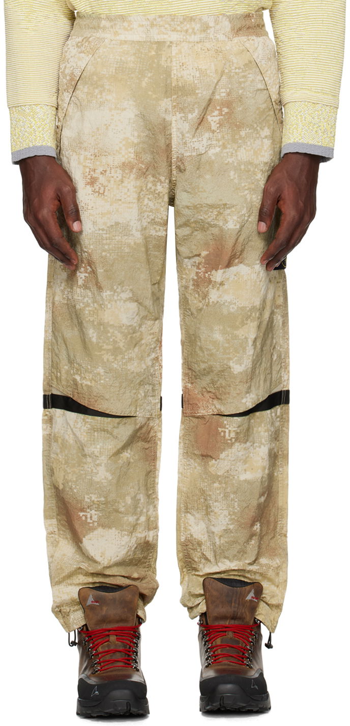 Штани Stone Island Printed Trousers бежевий | 8015662E1
