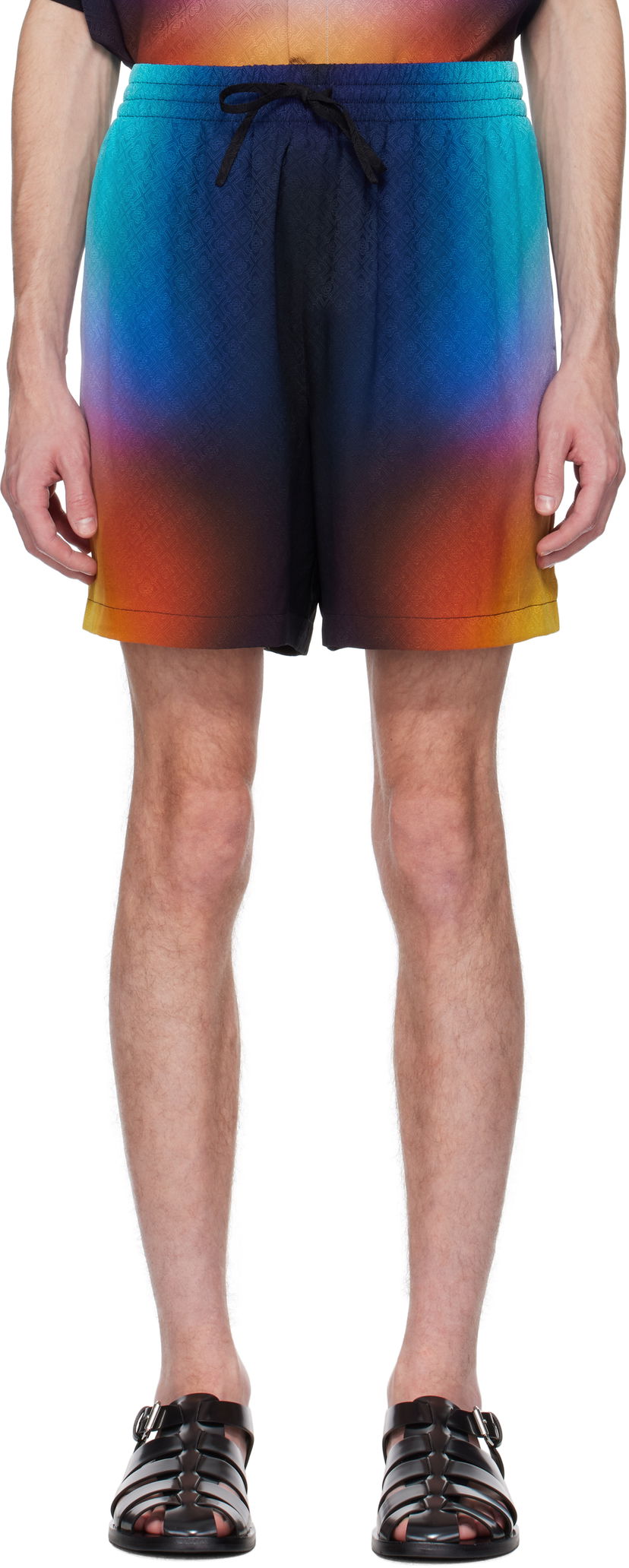Шорти Casablanca Casablanca Gradient Silk Shorts Різнокольоровий | MS25-TR-012-02