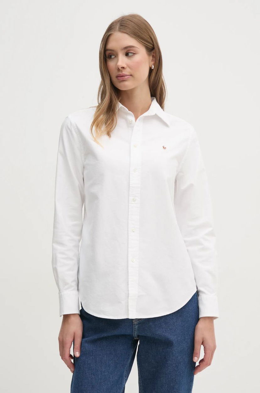 Сорочка Polo by Ralph Lauren Relaxed Fit Oxford Shirt by Polo Ralph Lauren білий | 211970736