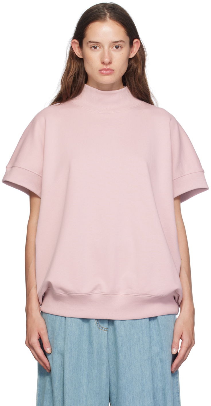 Футболка Dries Van Noten Pink Rib Sweatshirt бежевий | 242-011150-9610