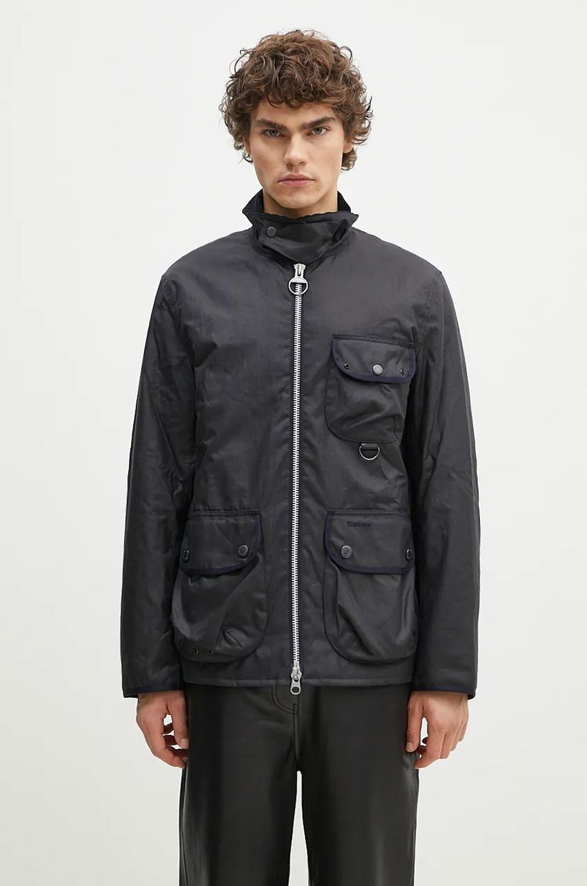 Куртка Barbour Wax Jacket Angler чорний | MWX2348