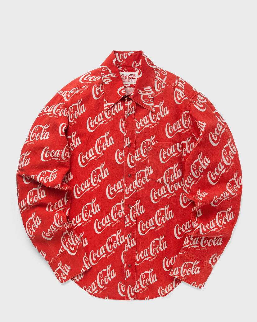 Сорочка ERL Printed Button Up Long Sleeve Shirt Червоний | ERL08B015