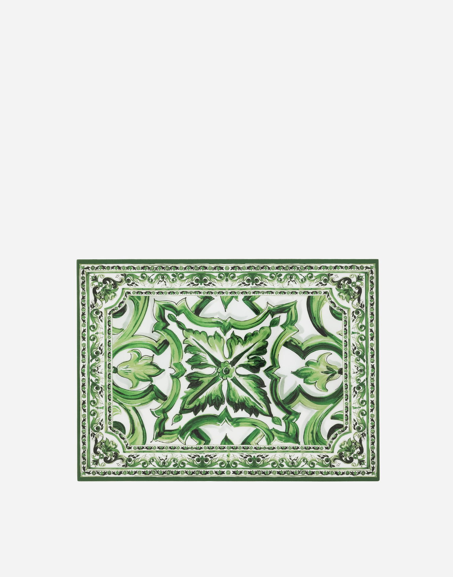 Домашній декор Dolce & Gabbana Dolce & Gabbana Large Majolica Print Decorative Plexiglass Box Зелений | TCC201TCAMYUV008, 0