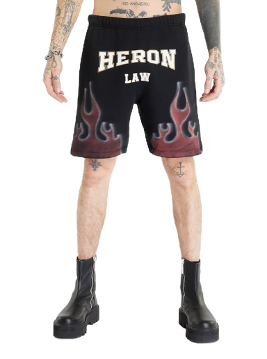 Шорти HERON PRESTON Heron Law Flames Sweatshorts чорний | HMCI011S23JER0041025