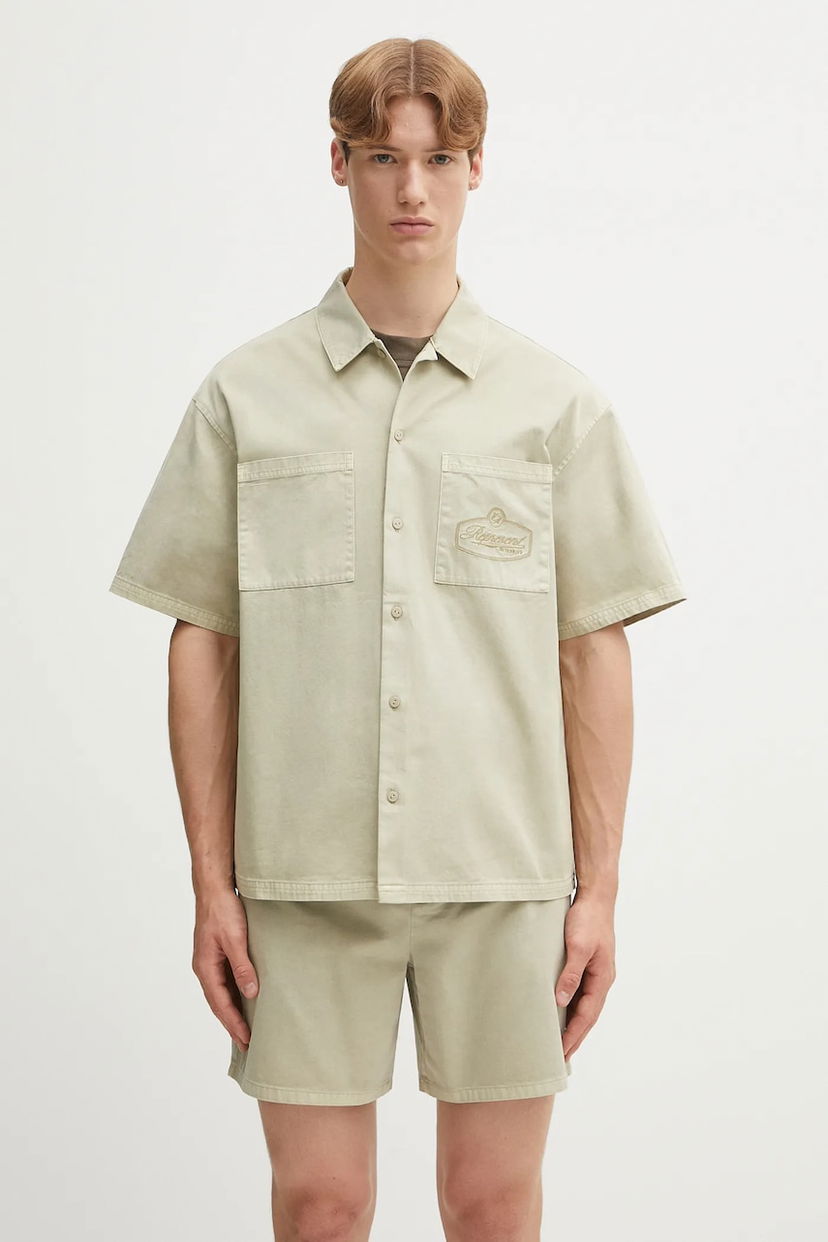 Сорочка Represent Clo Short Sleeve Cotton Overshirt relaxed бежевий | MLM21482.25