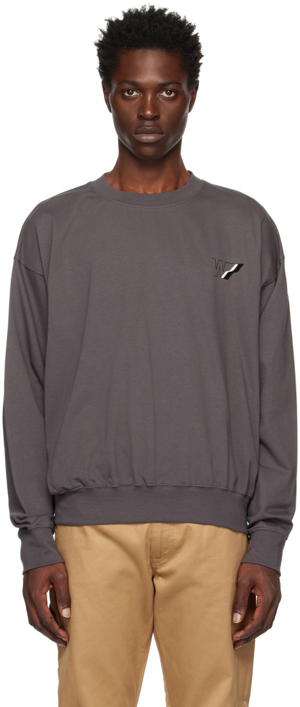 Cветр We11done We11done W Line Sweatshirt Сірий | WD-TS3-22-818-U-CH