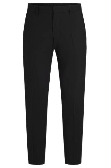 Штани BOSS Slim-Fit Stretch Virgin Wool Trousers чорний | 50480009