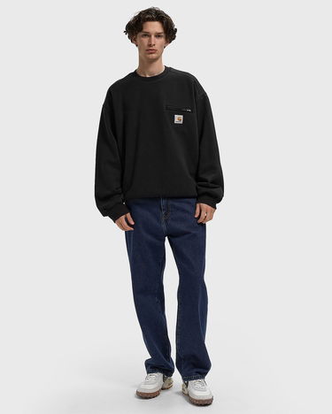 Світшоти Carhartt WIP Detroit Crewneck Sweatshirt with Chest Pocket чорний | I035547-89.06, 2
