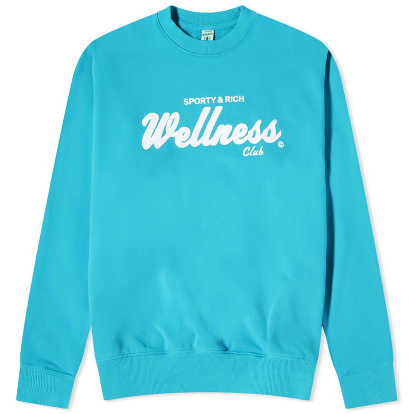 Cветр Sporty & Rich Draft Crew Sweat Бірюзовий | CRAW2333DO