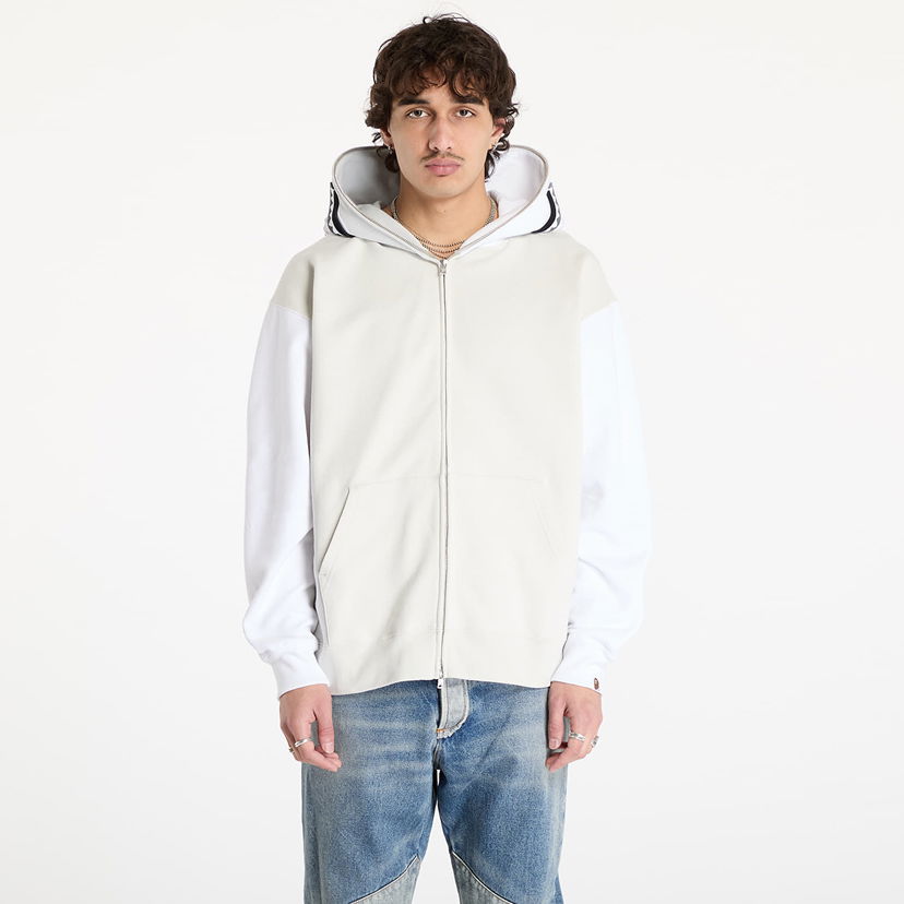 Світшоти BAPE Shark Full Zip Hoodie білий | 001ZPK701311M GRA