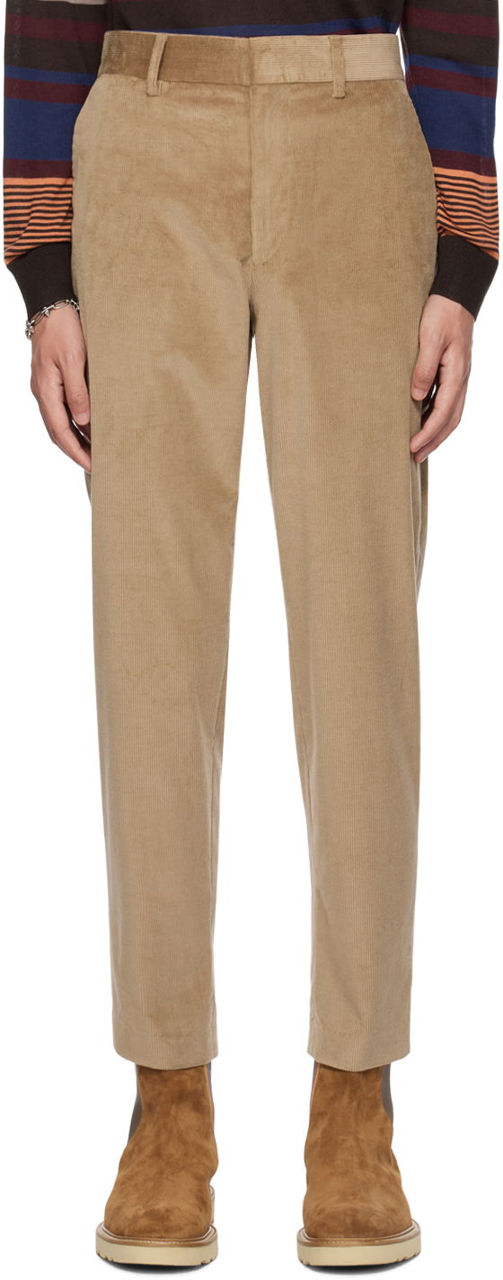 Штани Paul Smith Paul Smith Four-Pocket Corduroy Trousers бежевий | M1R-239X-L02065