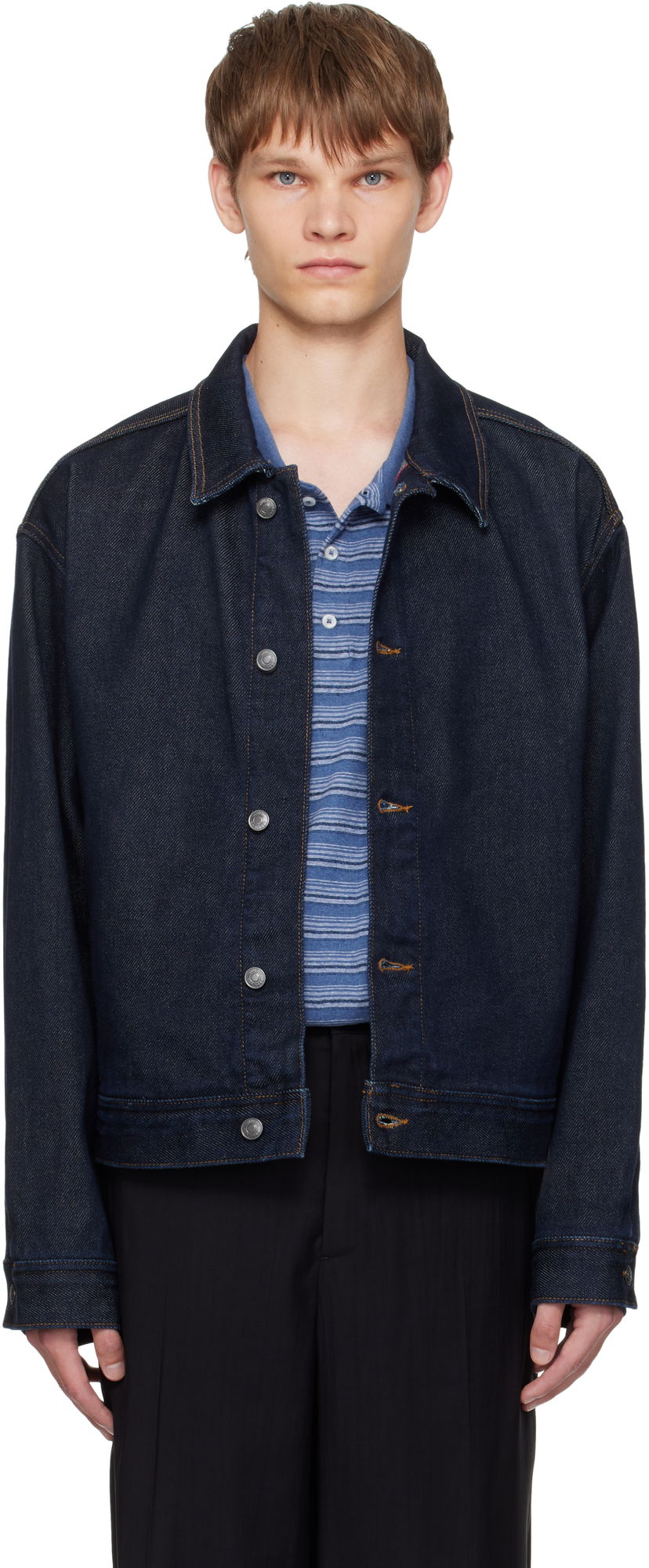 Куртка BOSS Hugo Regular-Fit Denim Jacket Синій | 50547402