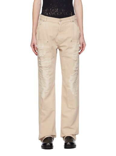 Штани 1017 ALYX 9SM Destroyed Trousers бежевий | AAUPA0411FA01