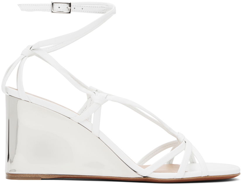 плаття CHLOÉ Chloé Rebecca Wedge Heeled Sandals білий | CHC24U989HY