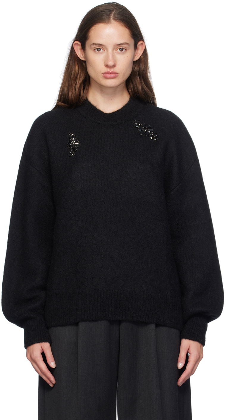 Cветр Simone Rocha Simone Rocha Embellished Sweater чорний | MIMK4WTB 0657