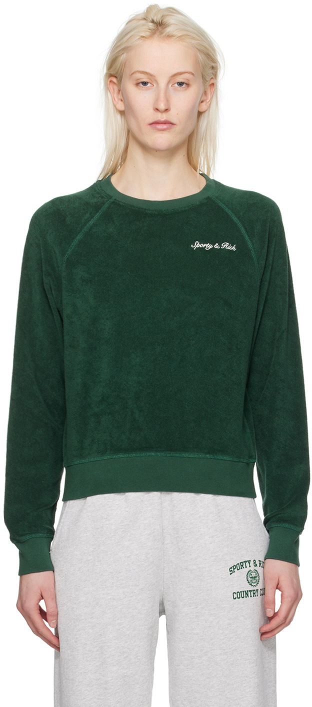 Світшоти Sporty & Rich Syracuse Sweatshirt Зелений | CRAW2378FO