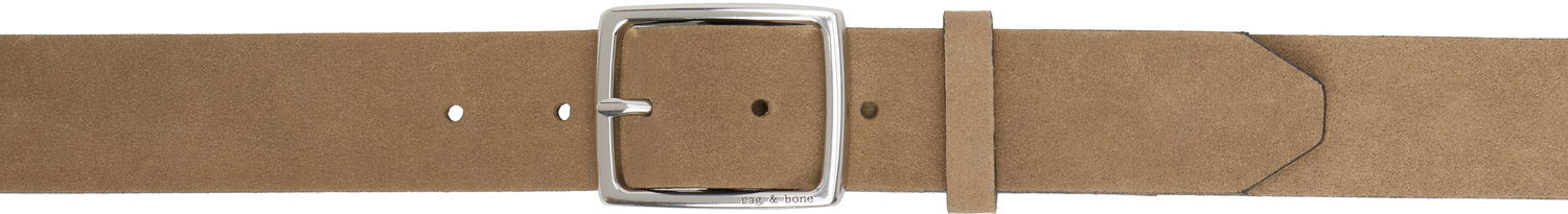 Ремені rag & bone Rag & Bone Rugged Suede Belt бежевий | MIA24FB1017SU17, 0