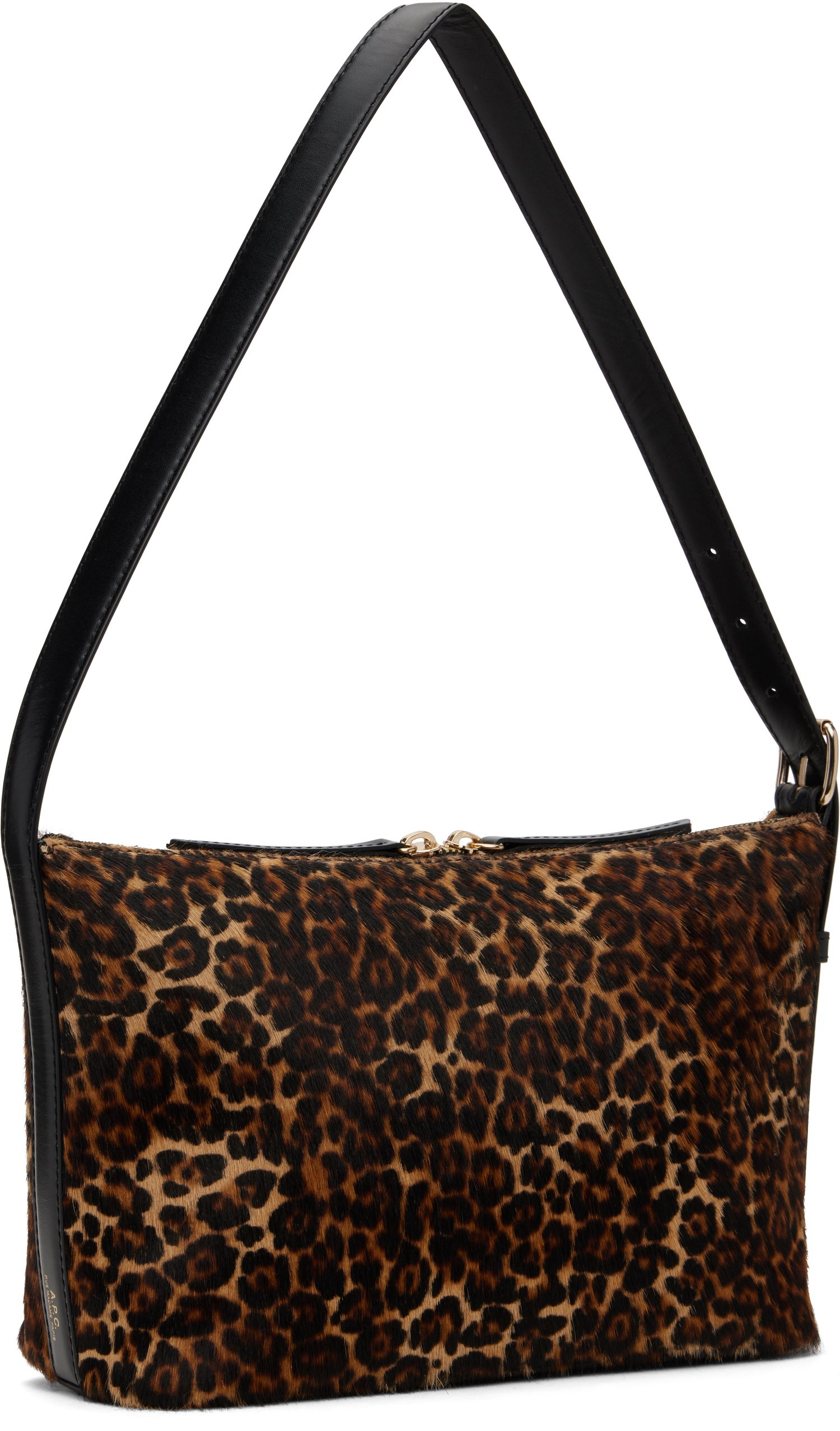 Сумка A.P.C. Leopard Print Shoulder Bag Коричневий | PXCAU-F61974, 1
